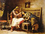 Frederick Arthur Bridgman Queen of the Brigands painting